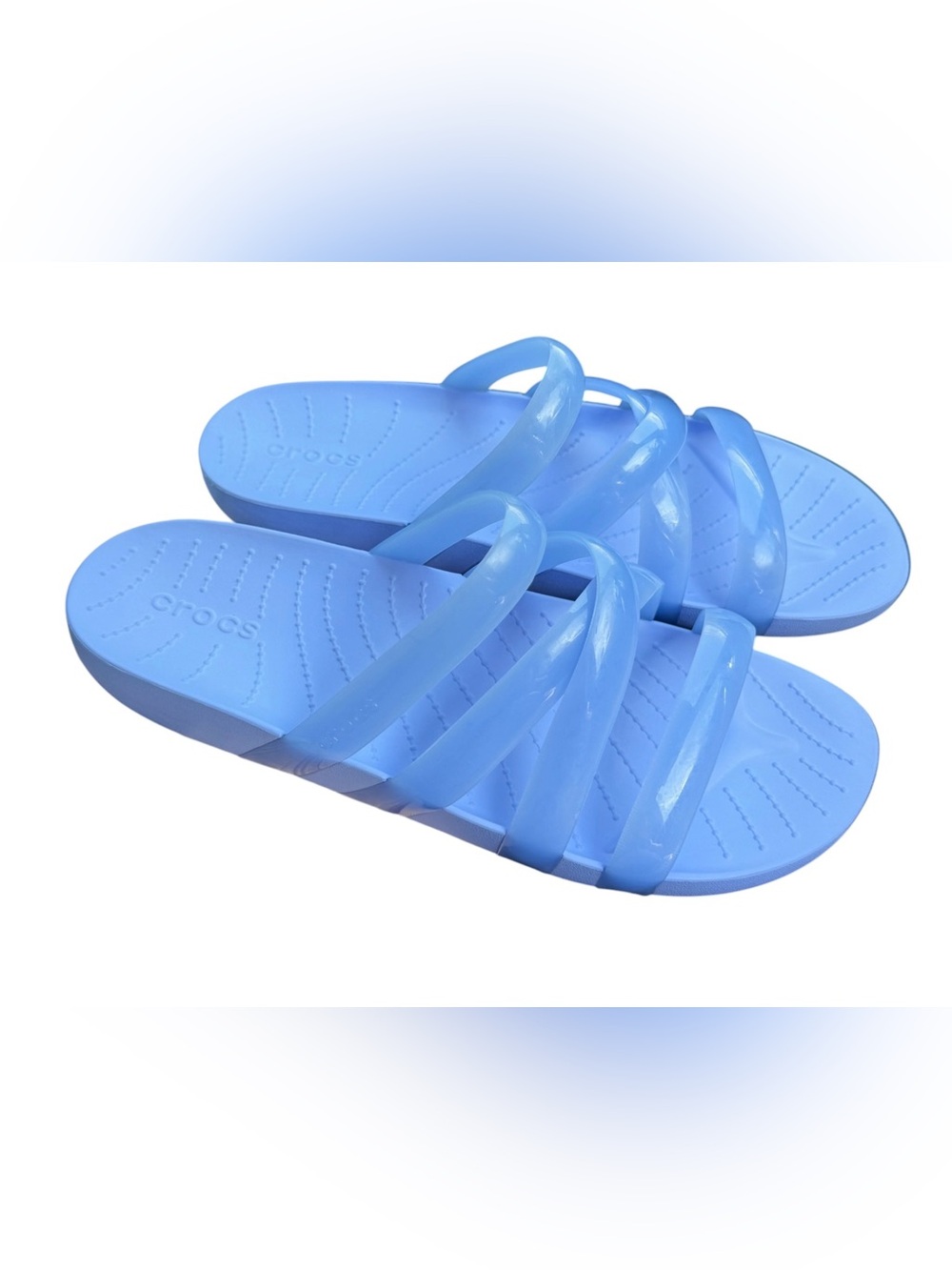 Crocs Splash Strappy Sandals Moon Jelly Women’s 10 Beach Pool Resort Vacation